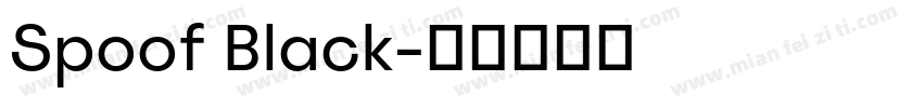 Spoof Black字体转换